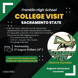 Flyer Sac State Visit